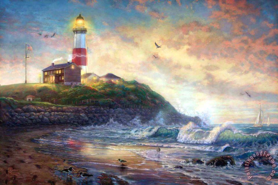 960x640 Thomas Kinkade Light Of Hope Painting - Hope Painting