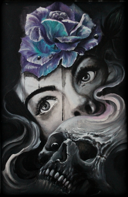 418x640 Veronika Dika Artwork Hope Original Painting Oil People Art - Hope Painting