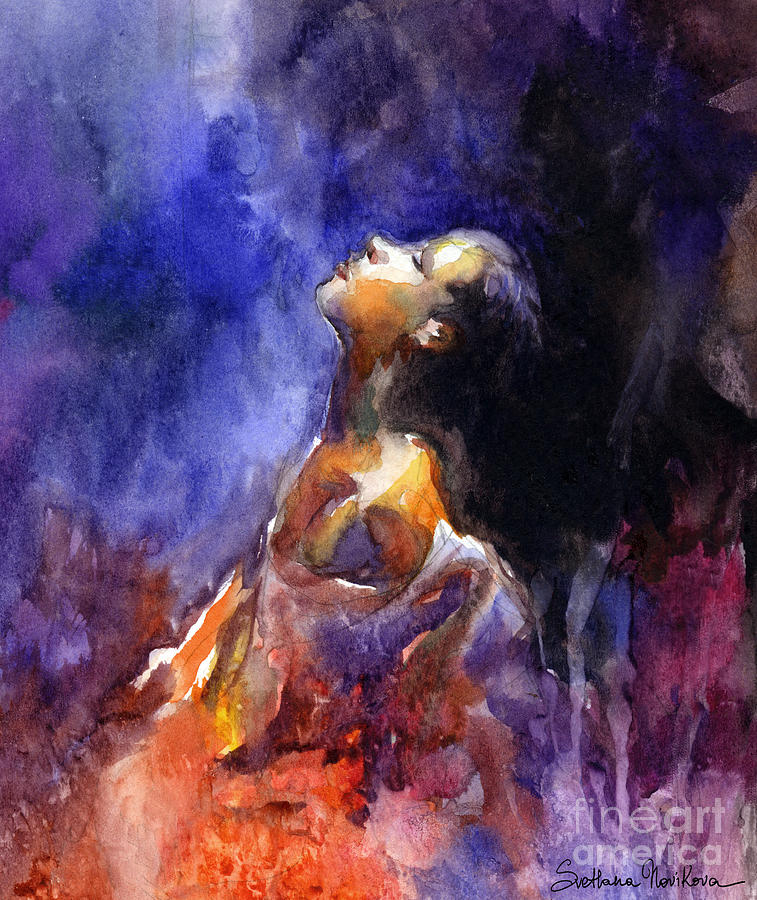 757x900 Hope' Woman Portrait Painting By Svetlana Novikova - Hope Painting