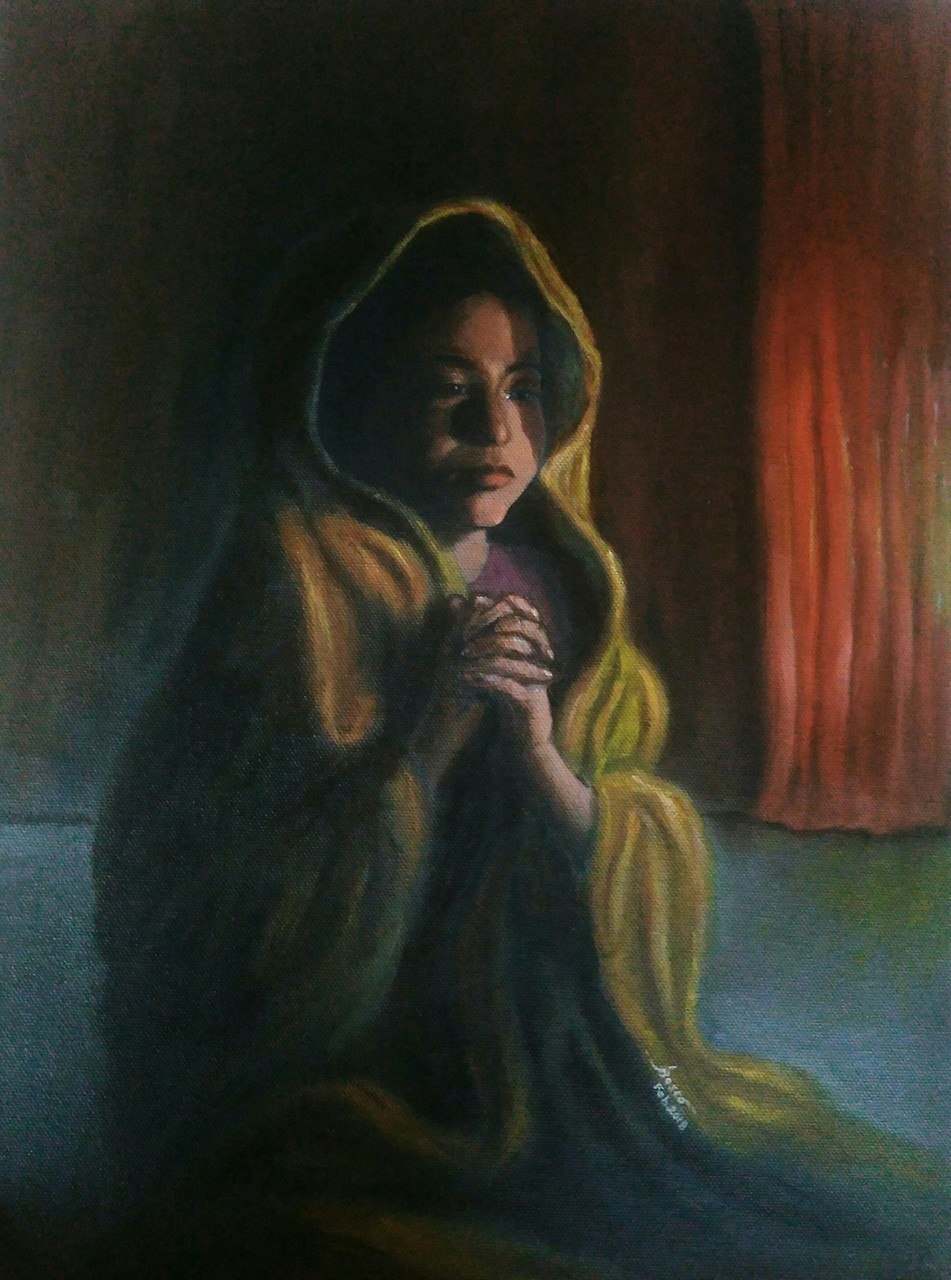 951x1280 Buy You Are The Only Hope Handmade Painting By Devadaru Arts - Hope Painting