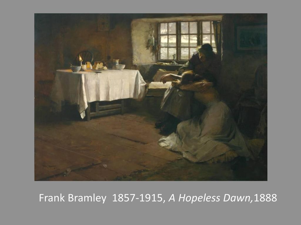 1024x768 British Painting In The Victorian Era - Hopeless Dawn Painting