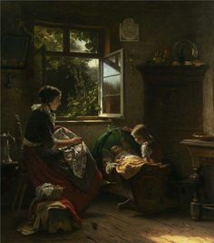 236x267 Frank Bramley (English, 1857 1915) - Hopeless Dawn Painting