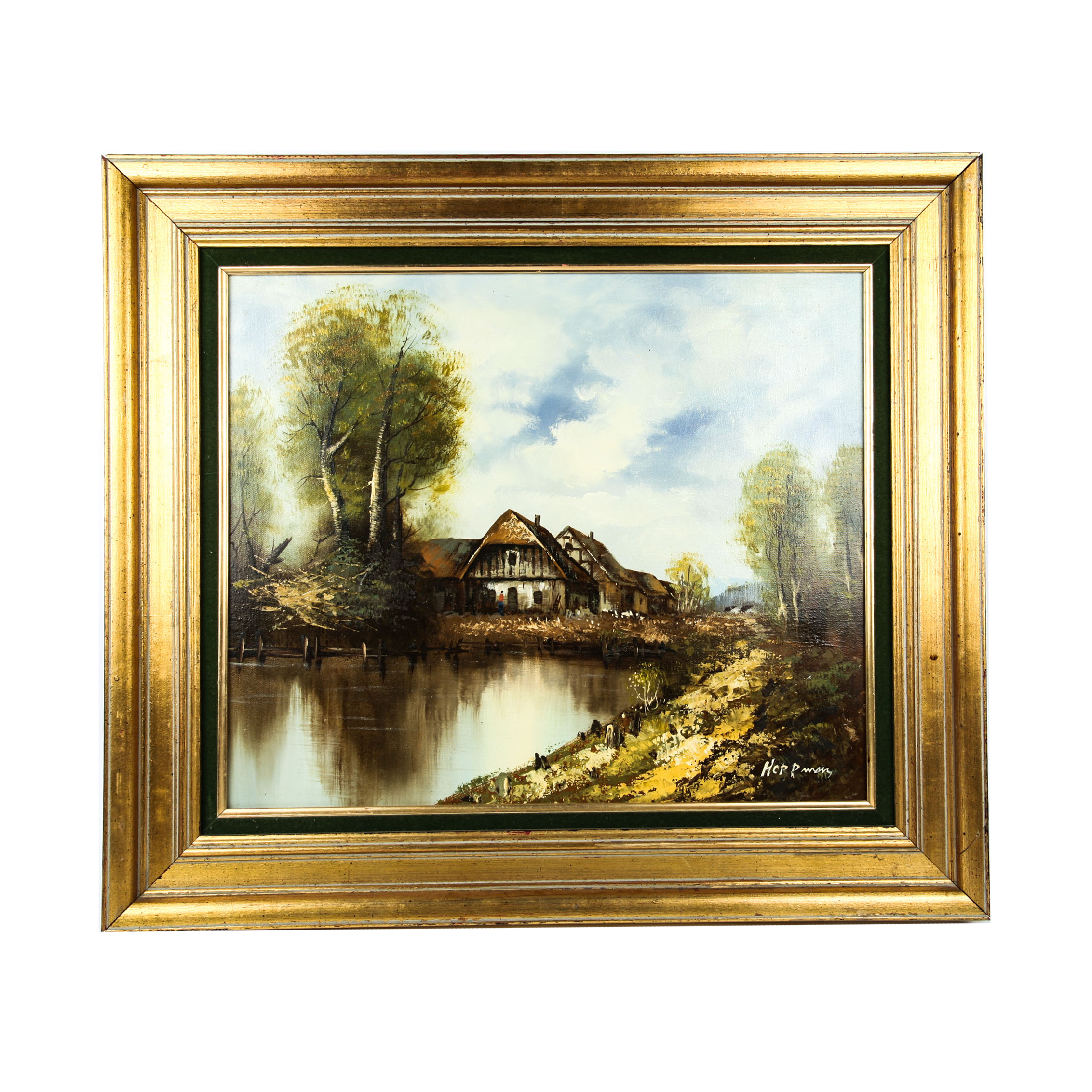2265x2265 Hoppman Signed Oil Painting On Canvas Ebth - Hoppman Painting