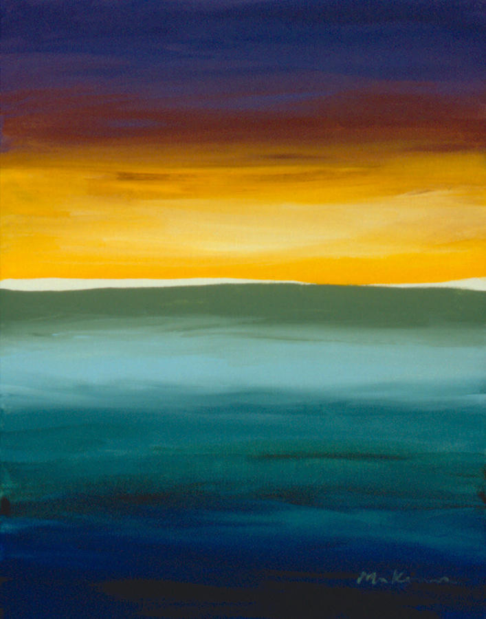 707x900 Opening On The Horizon Painting By Carrie Makenna - Horizon Painting