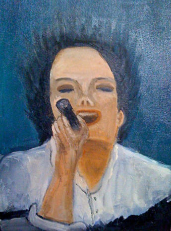 345x465 Man In The Mirror - Horrible Painting