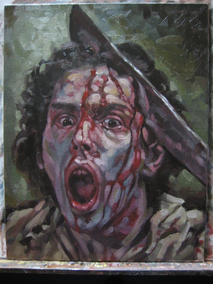 720x960 Spoiler Free Movie Sleuth Artist Spotlight Delightfully Devious - Horror Movie Painting