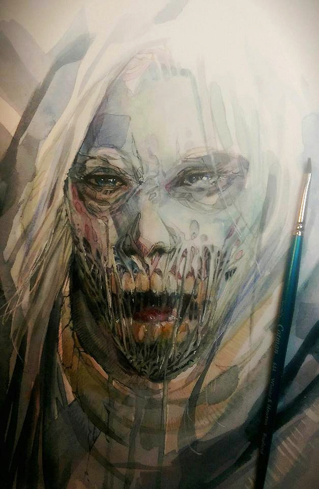 627x960 Character Study - Horror Painting