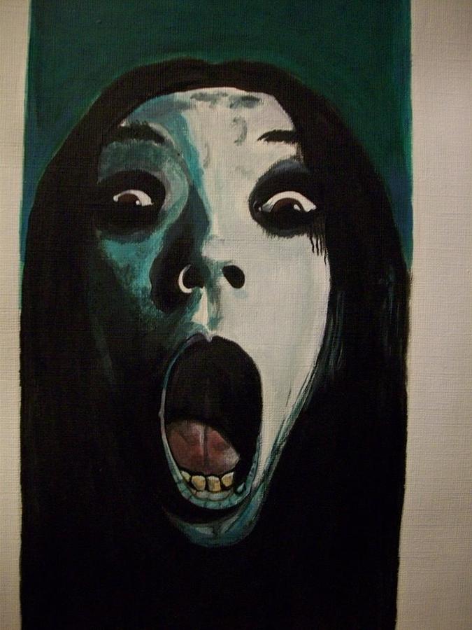 675x900 The Grudge Horror Painting By Teresa Hales - Horror Painting