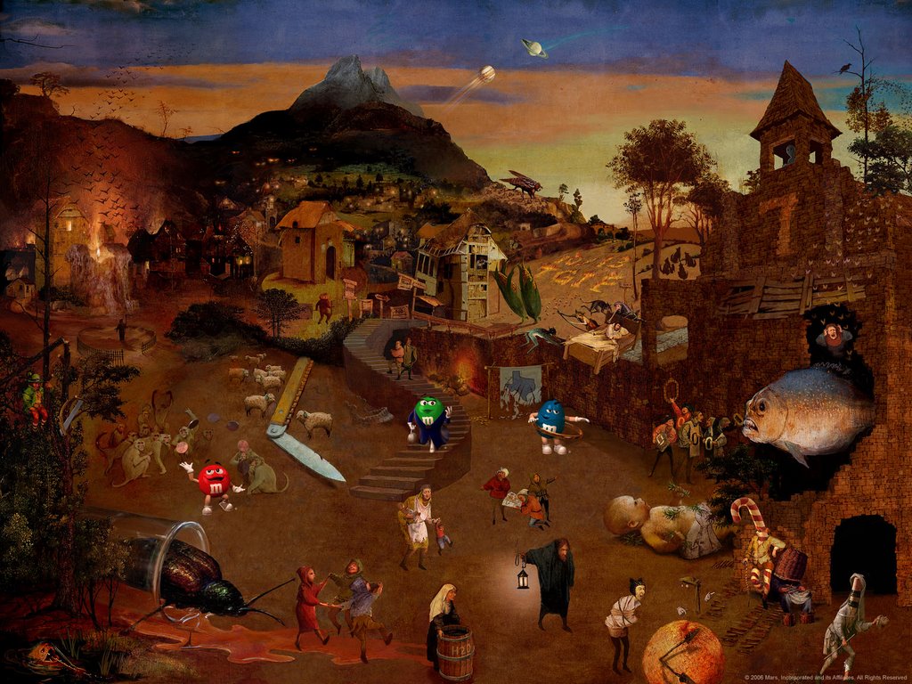 1024x768 Mampm's 50 Dark Movies Quiz - Horror Painting Game