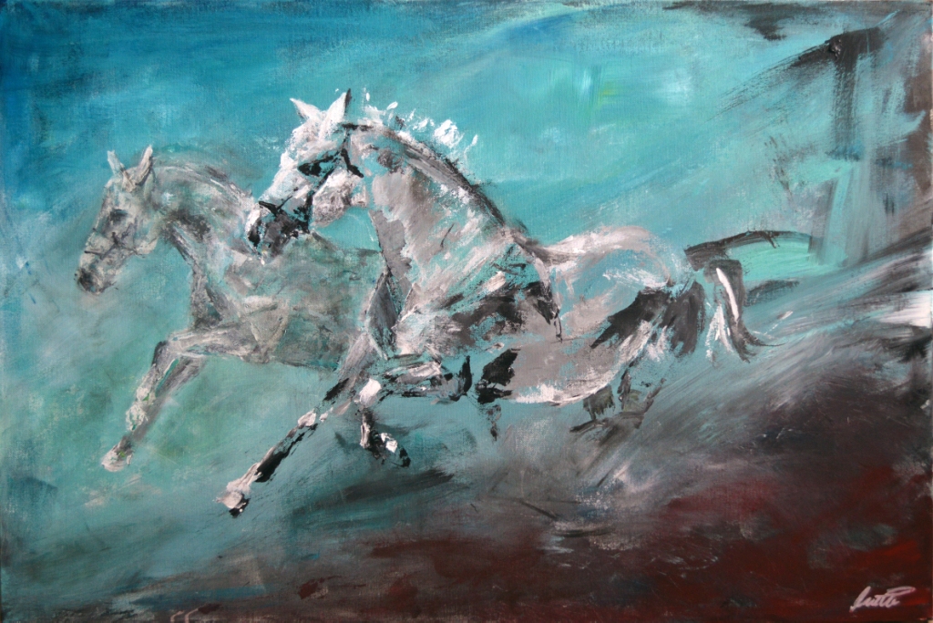1024x684 I'M On A Mission - Horse Acrylic Painting