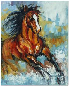 236x293 617 Best Horse Images On Horses, Equine Art And Horse - Horse Acrylic Painting