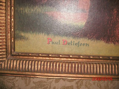 400x300 Vintage Paul Detlefsen Horse And Buggy Days Original Framed - Horse And Buggy Days Painting