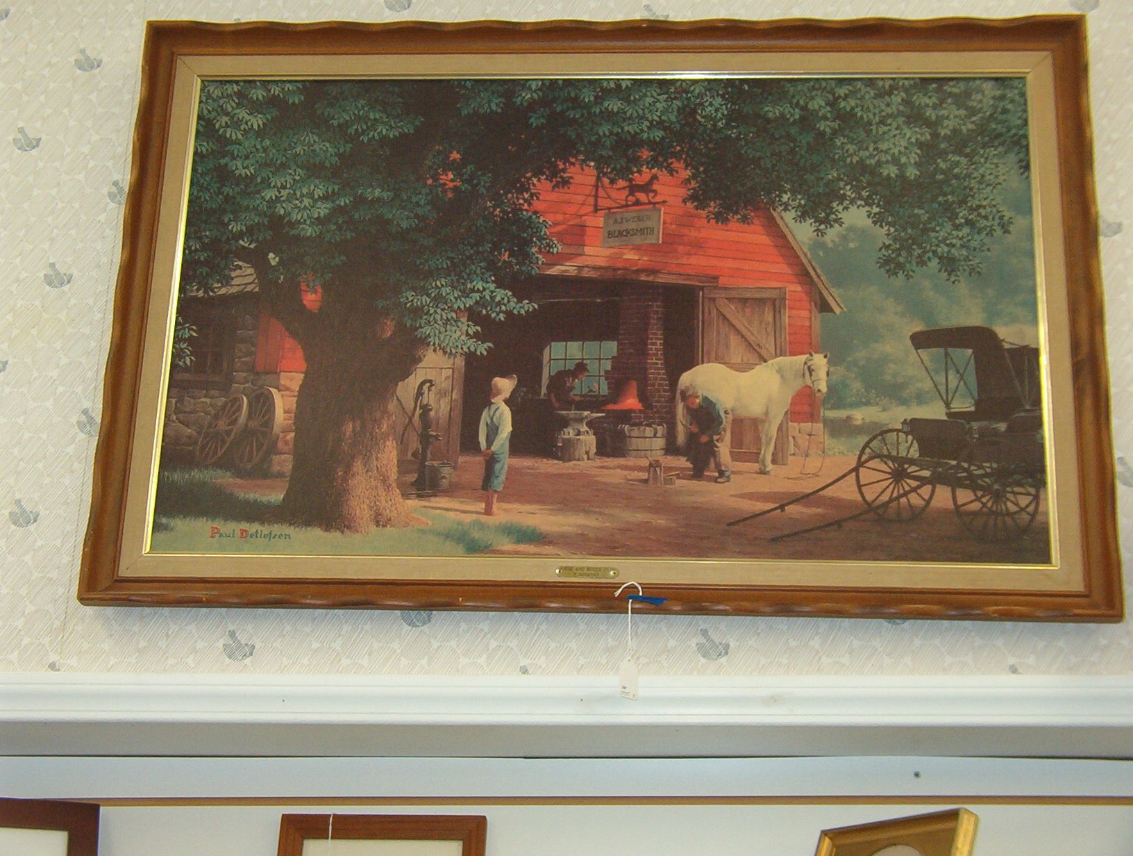 1632x1232 Everyone Remembers The Paul Detlefsen Prints. This One Is Horse - Horse And Buggy Days Painting