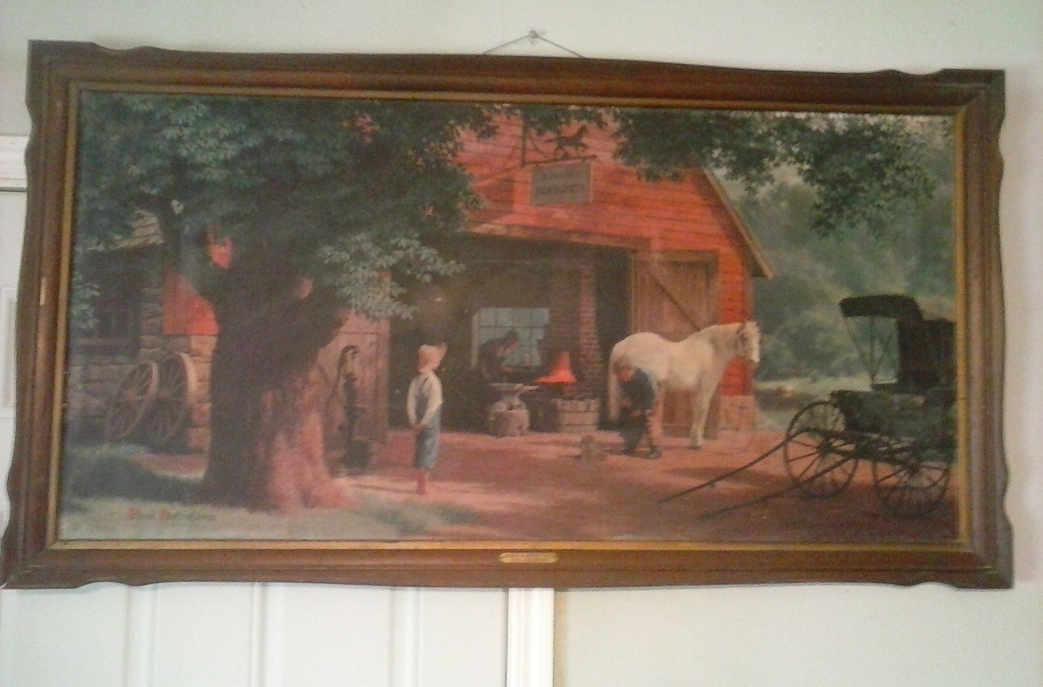 2048x1350 Horse Amp Buggy Days Painting Antique Appraisal Instappraisal - Horse And Buggy Days Painting