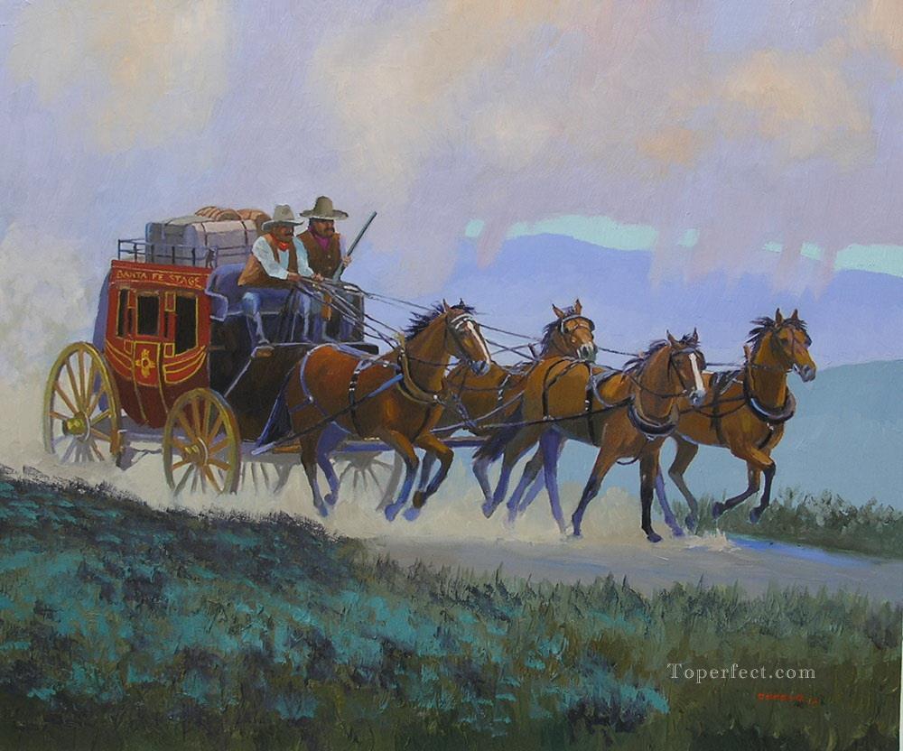 1000x832 Horse Racing - Horse And Buggy Painting