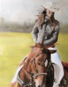 236x300 Horse Rider Art Print Wall Art From Original Oil Painting By James - Horse And Rider Painting
