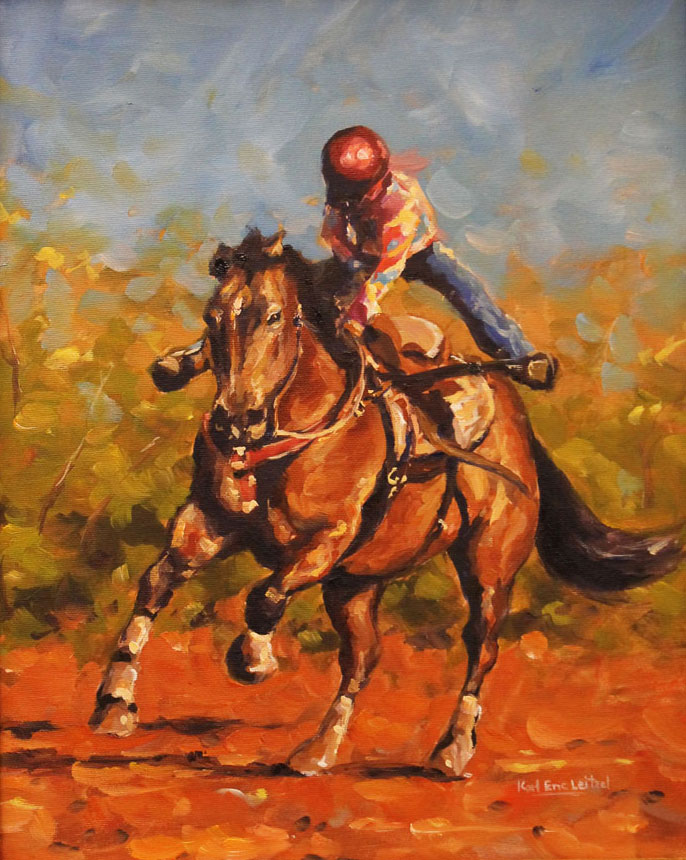 Horse And Rider Painting At Paintingvalley.com 