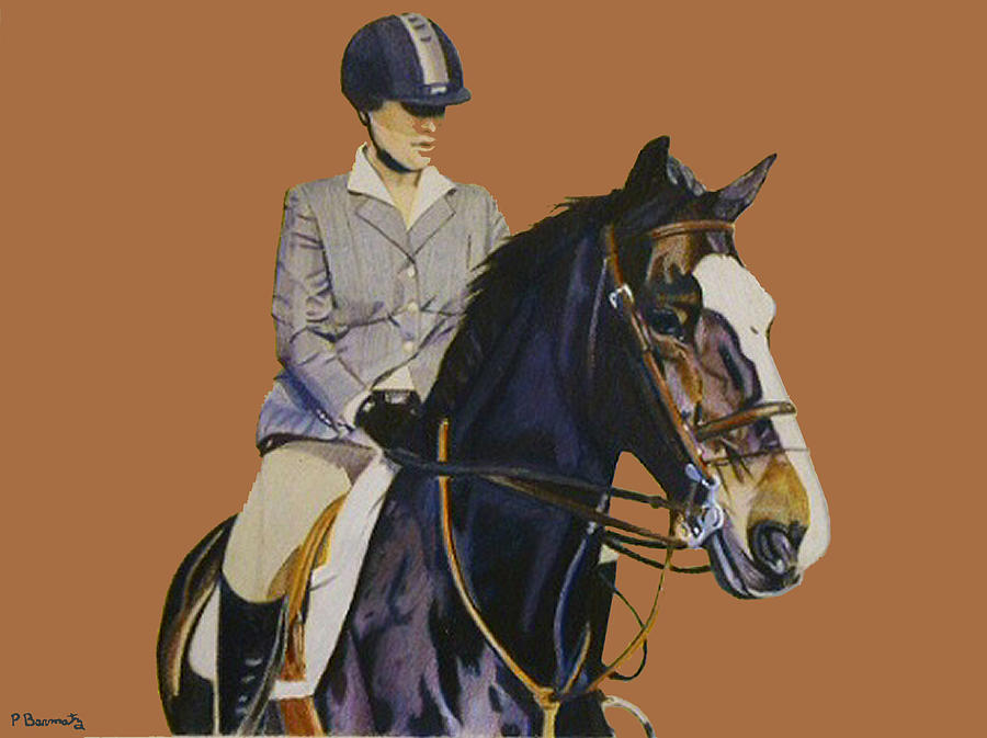 742x800 Horse + Rider Painting (From Photograph) Betsys Photography - Head Of Christ Painting