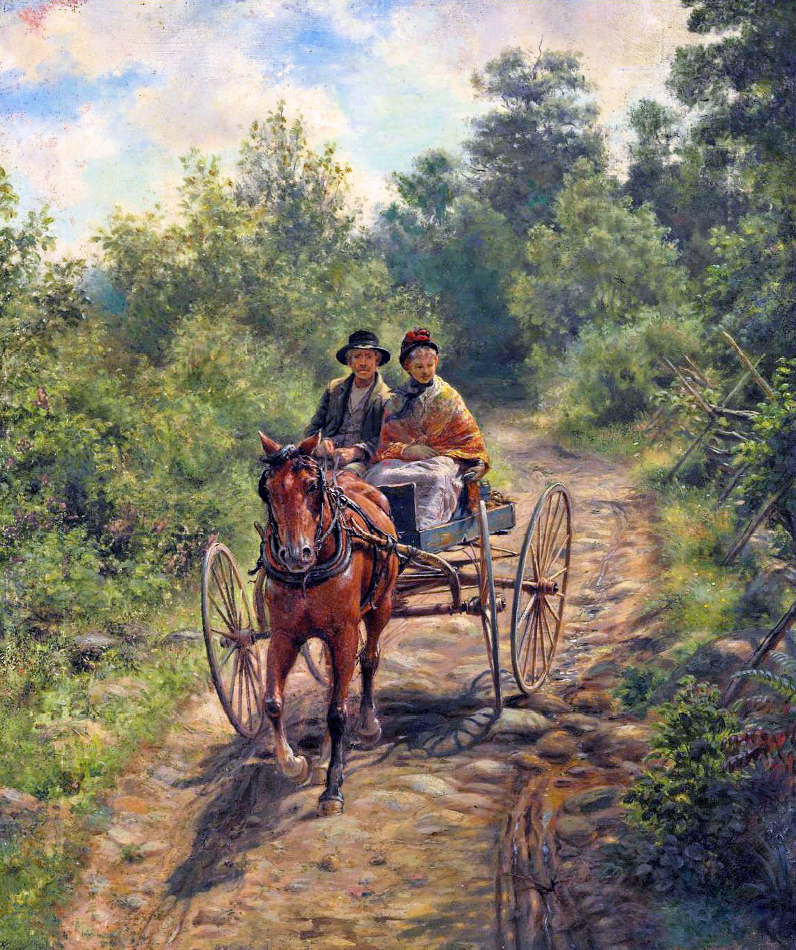 Horse Carriage Painting