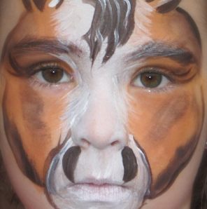 296x298 Happy Kids Face Painting - Horse Face Painting Ideas