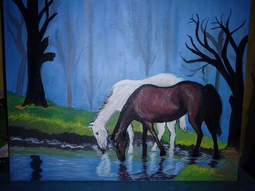 500x375 Horse Painting - Horse For Painting