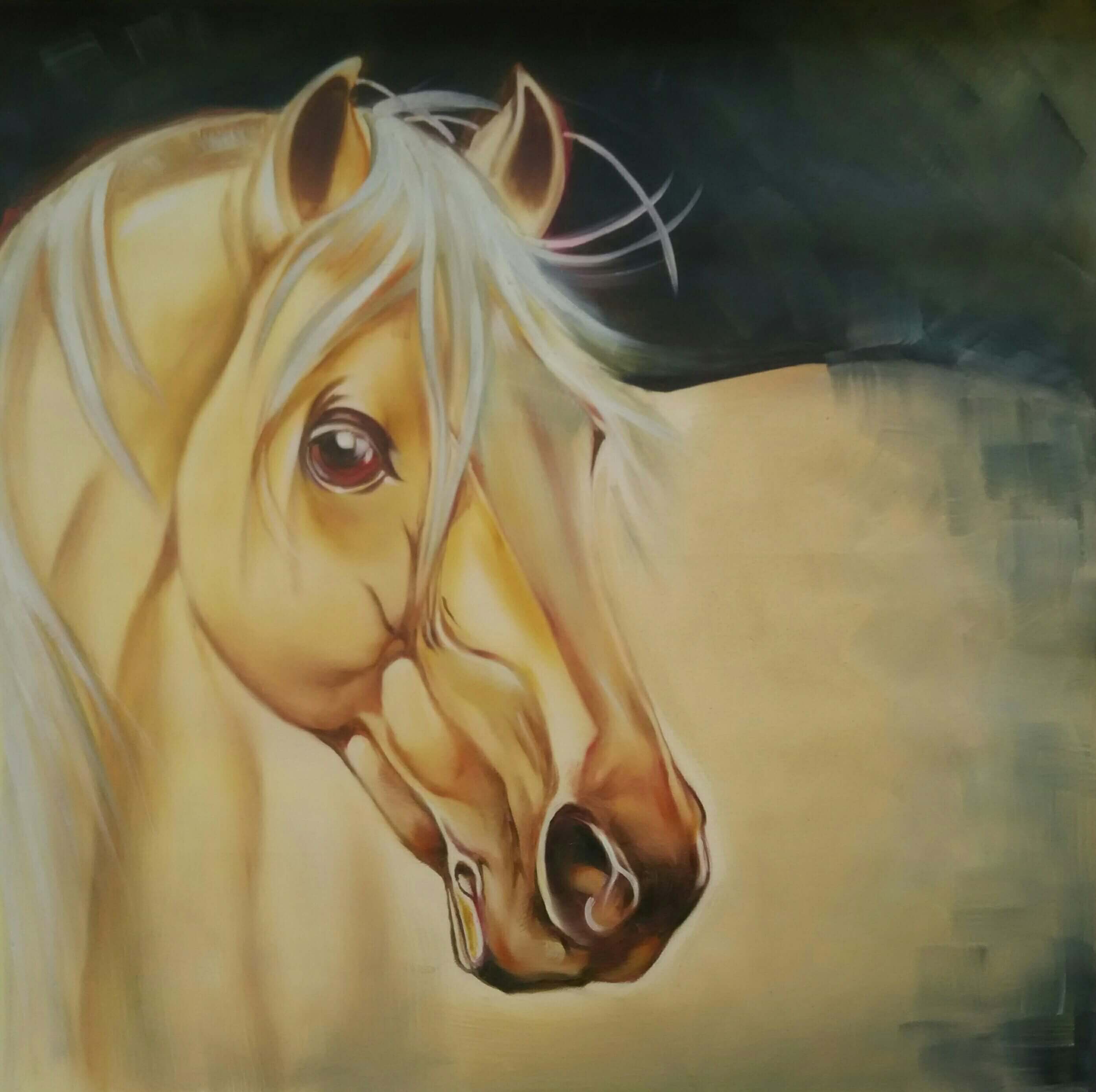 2787x2777 Vishnu Rajput's Contemporary - Horse For Painting