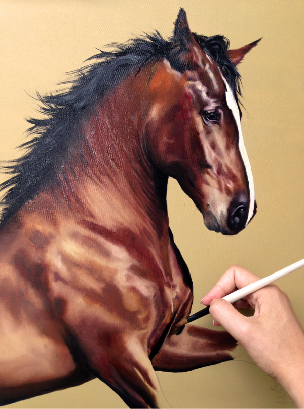 600x806 Helen Faulkner Lloyd - Horse For Painting