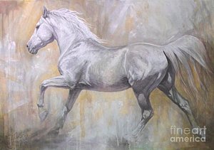 300x211 Horse Gallop Paintings Fine Art America - Horse Galloping Painting