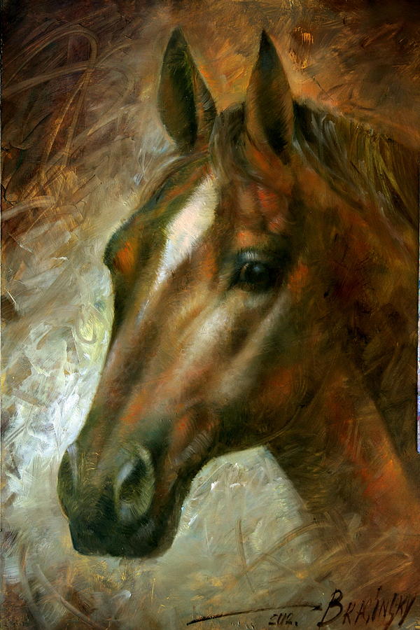 600x900 Horse Head Painting By Arthur Braginsky - Horse Head Painting