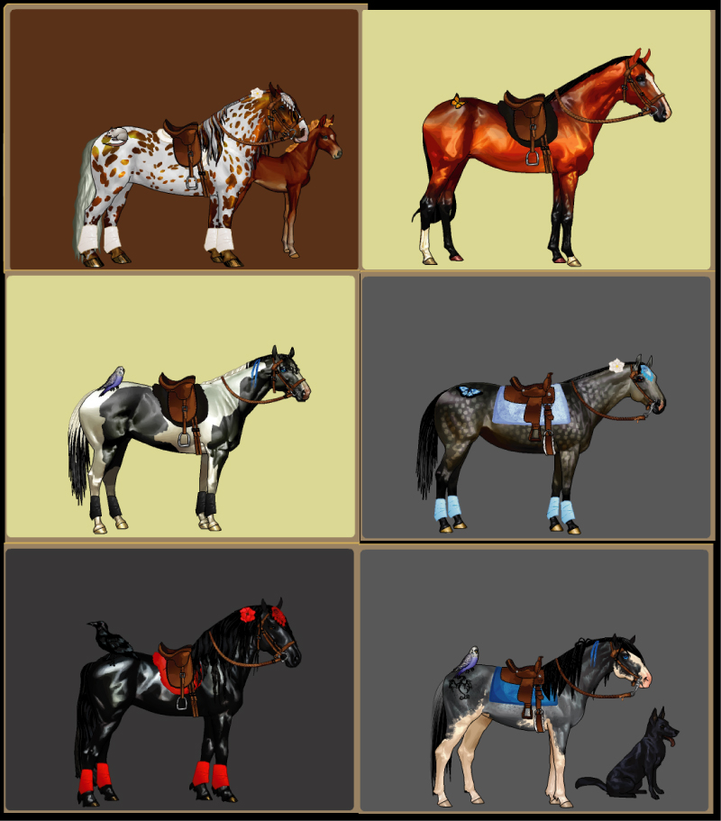 800x911 Horse Isle 2 Dorkness By Everland Stables - Horse Isle Painting