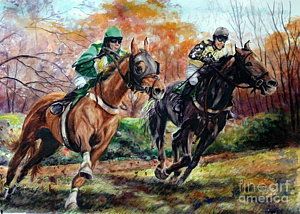 300x214 Horse Jumping Painting - Horse Jumping Painting