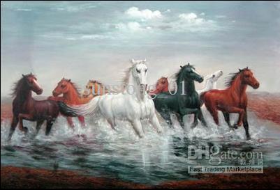 401x273 2018 Running Horse Oil Paintings Horse Playing Art Painting Home - Horse Oil Painting