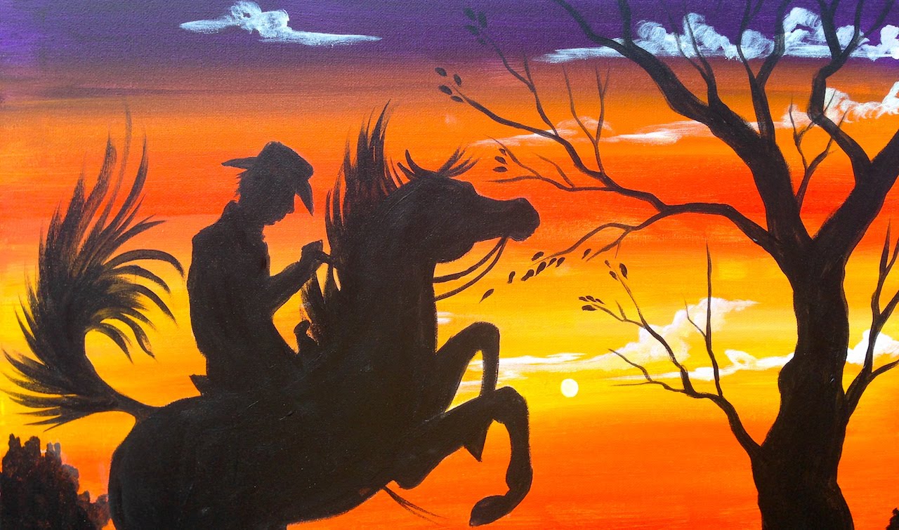 1280x755 Easy Acrylic Painting Cowboy - Horse Painting Easy