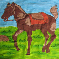 200x200 Fabric Painting Crafts, Kids Crafts, Crafty Corner, Craftycorner.co.za - Horse Painting For Kids