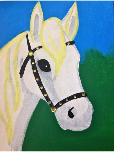 399x532 Horse Named Picasso - Horse Painting For Kids