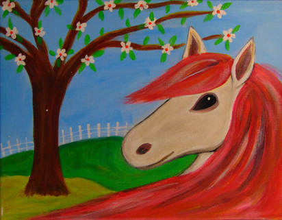 412x321 Kids Gallery - Horse Painting For Kids