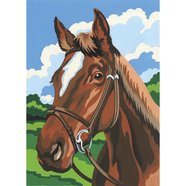 608x608 Vintage Paint By Numbers Clipper Sailing Ship Oil Painting - Horse Painting For Kids