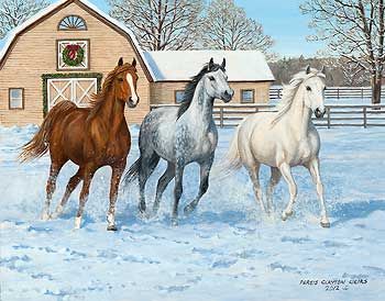 350x274 Paddock Games' By Persis Clayton Weirs Original Paintings - Horse Painting Games