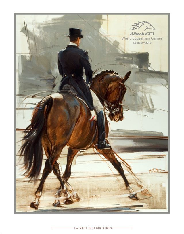 640x815 Weg Art To Benefit Equine Industry Charity Dressage - Horse Painting Games