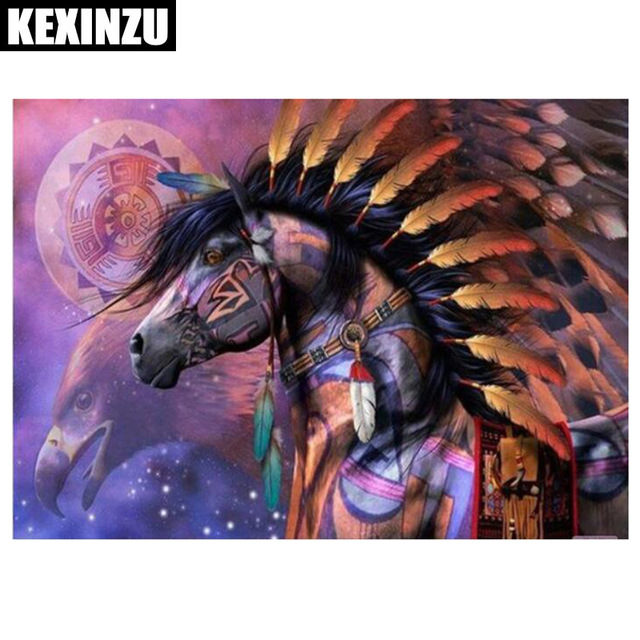 640x640 Diamond Embroidery 5d Diy Diamond Painting Horse Maple Grove - Horse Painting Games