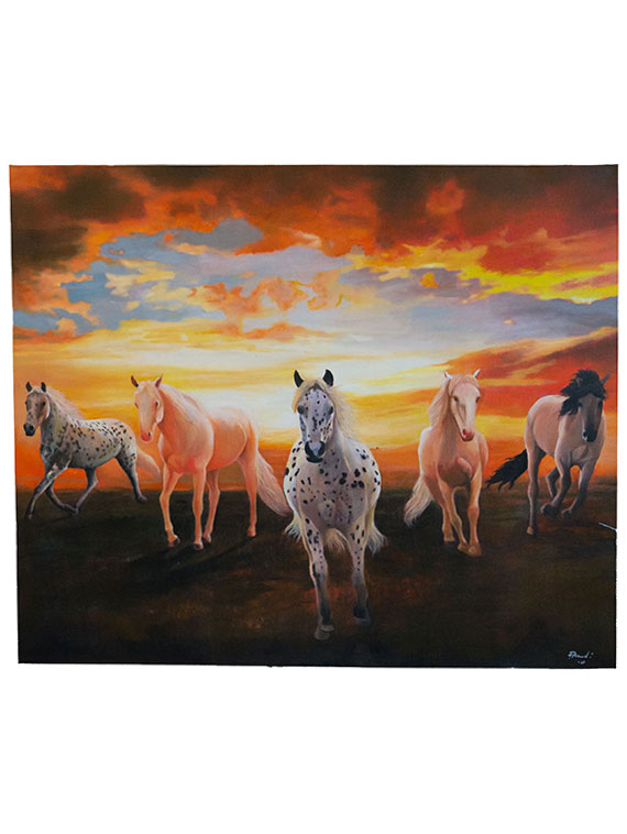 570x758 Horse Painting - Horse Painting Images