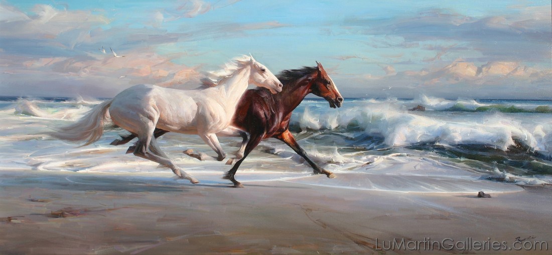 1100x509 Lu Martin Galleries - Horse Painting Images