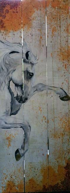 236x648 Horse Painting On Wood Buy Horse Hand Painted Wood Wall Art Decor - Horse Painting On Wood