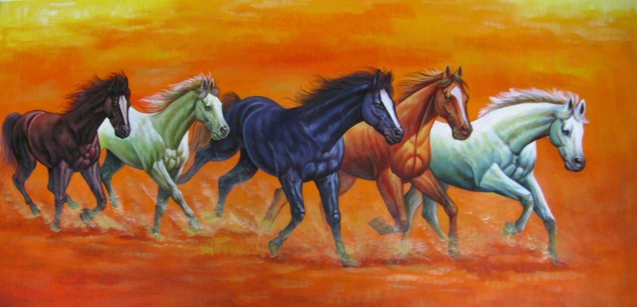 1280x618 5 Good Luck Horses Rajmer03 - Horse Painting Online