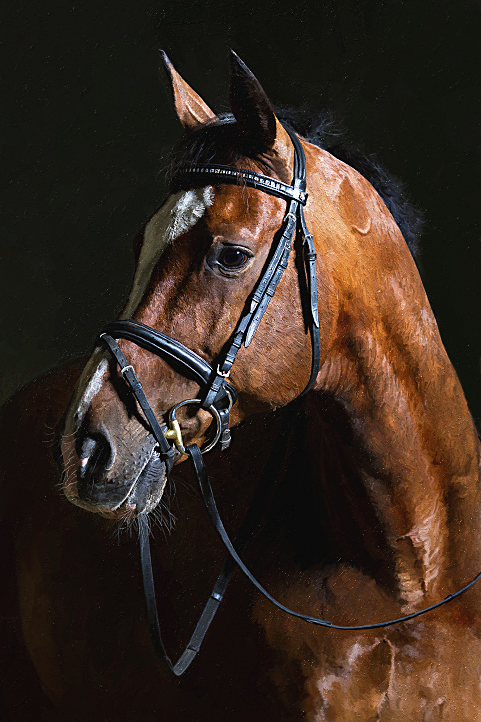2000x3000 Horse Portrait (Study) By Nordwick - Horse Portrait Painting