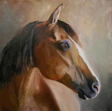 360x356 Horse Portrait Paintings - Horse Portrait Painting