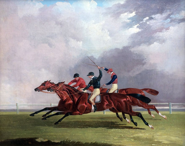 600x473 Horse Racing Paintings - Horse Racing Painting