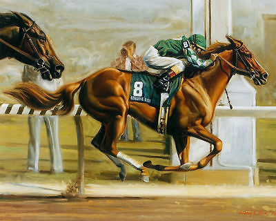 400x320 The Horse Racing Home Deco Oil Painting Modern Art Abstract - Horse Racing Painting