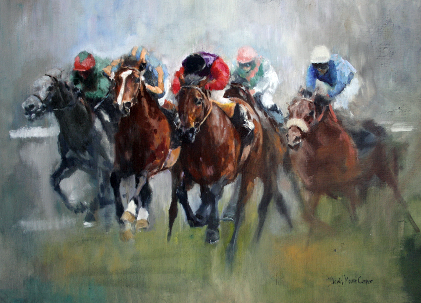850x612 A Royal Winner Painting - Horse Racing Painting