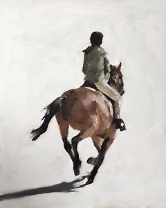 240x300 Horse Riding Art Print Wall Art From Original Oil Painting By - Horse Riding Painting